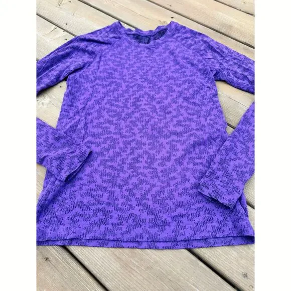 Athleta size M Momentum Seamless Athletic Shirt - Winter Frost Basalt Violet - Picture 10 of 10